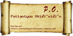 Pattantyus Oktávián névjegykártya